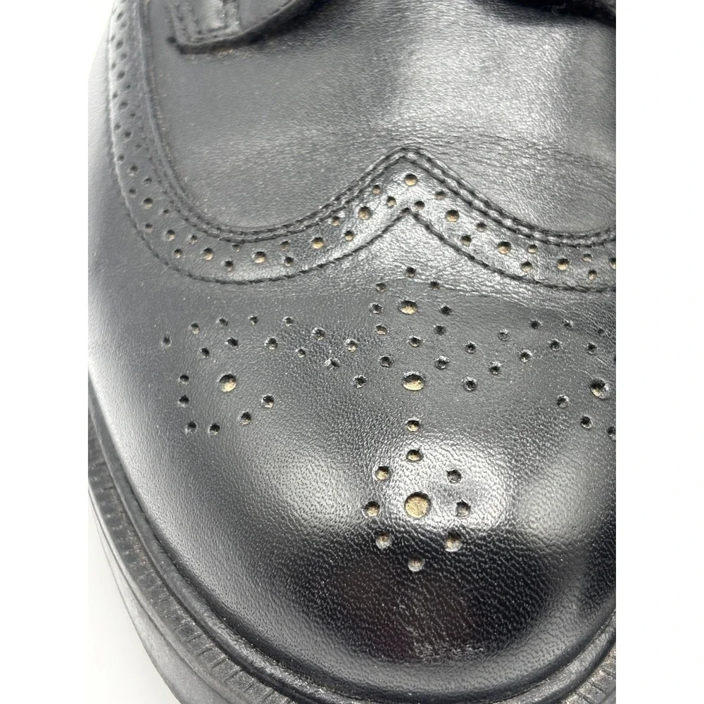 Nunn Bush Men's Black Leather Wingtip Oxford Dress Shoes Brogue Lace Up Size 11